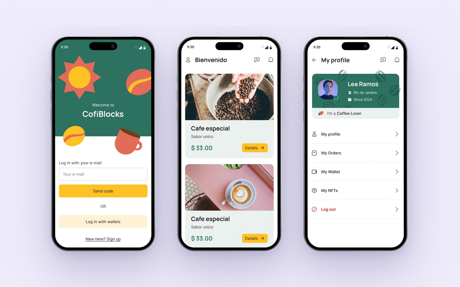 Protótipo do app CofiBlocks